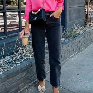 Lee - Relaxed Fit Side Elastic Tapered Leg Jean in Black